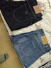HLA海瀾之家牛仔褲女裝中腰小腳九分洗工藝褲子女春秋 曬單實(shí)拍圖