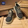 海瀾之家HLA男時(shí)尚厚底工裝鞋百搭拼色休閑鞋男 H630黑色42 曬單實(shí)拍圖