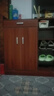 家用門(mén)口簡(jiǎn)約現代多功能收納鞋柜陽(yáng)臺大容量鞋架子落地收納柜 80cm古檀木色兩門(mén)一抽加格 曬單實(shí)拍圖