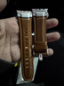 watchbond適用蘋(píng)果ultra3手表表帶apple iwatch s11/ultra2/1/s10/9/8小牛皮改裝款真皮46/49mm男士腕帶配件 【鎧甲款】復古棕-鈦扣 49/46/45/4 曬單實(shí)拍圖