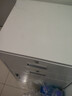 雙將文件柜鐵皮柜辦公室桌下抽屜儲物柜矮柜資料收納邊柜帶鎖小柜子 65高二抽白色 0.5mm標準款 曬單實(shí)拍圖