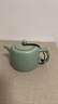 云栩汝窯茶壺陶瓷單壺家用辦公泡茶器大容量西施壺側把壺功夫茶器蓋 04-汝窯井欄壺260ml 曬單實(shí)拍圖