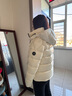 波司登（BOSIDENG）25新款90鵝絨羽絨服泡芙商場(chǎng)熱賣(mài)于適同款新年騏驥紅情侶中性外套 幻境白8625 M 165/88A充絨量186g 體重約110-120斤 曬單實(shí)拍圖