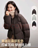 雅鹿短款泡芙羽絨服女2025冬新款休閑外套立領(lǐng)蓬松保暖百搭時(shí)尚面包服 曬單實(shí)拍圖