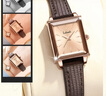 拉寶麗手表女士2025新款防水休閑復古奢華防水腕表 LA213 淺棕色 21mm 曬單實(shí)拍圖