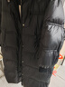 Olrain歐芮兒連帽長(cháng)款羽絨服女裝冬季寬松顯瘦加厚過(guò)膝鴨絨外套 黑色 M 曬單實(shí)拍圖