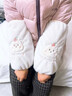 桑咻袖套女羽絨服防臟卡通袖套女成人長(cháng)款工作套袖毛絨辦公室學(xué)生護袖 【白色+粉色】 曬單實(shí)拍圖
