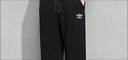 茵寶（Umbro）春秋款休閑褲男士針織棉運動(dòng)褲寬松收腳褲大碼長(cháng)褲子冬 黑色 3XL 160-180斤 曬單實(shí)拍圖