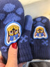 汪汪隊立大功兒童連指掛脖手套冬季保暖寶寶手套男孩針織卡通手套 藏青;569 曬單實(shí)拍圖