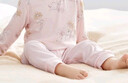 全棉時(shí)代嬰幼童家居服套裝純棉舒適透氣長(cháng)袖高腰打底服 天鵝花園 80碼 曬單實(shí)拍圖
