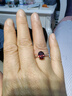 胖東來(lái)同款18K金紅寶石戒指鴿血紅天l然石榴石女S925銀鍍鴿血高品 925銀玫瑰金色開(kāi)口 (帶證書(shū)) 曬單實(shí)拍圖