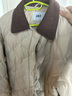 森馬（Semir）羽絨服女中長(cháng)款輕薄肌理寬松2025撞色燈芯絨翻領(lǐng)冬裝109725113027 曬單實(shí)拍圖