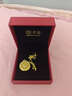 老廟黃金足金圓滿(mǎn)掛墜5D圓潤圓滿(mǎn)吉祥雙面可戴送老婆新年禮物 曬單實(shí)拍圖