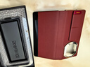 皮皮殼【360新升級】適用于華為MateX7雙中軸保護360°全包防摔腕帶華為x7手機殼真皮翻蓋瑞紅色保護套 曬單實(shí)拍圖