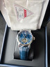 上海（SHANGHAI）手表男款 國民系列 夜光多功能飛輪男士自動(dòng)機械男表 924藍 曬單實(shí)拍圖