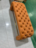 換鞋凳家用門(mén)口換鞋沙發(fā)凳真皮簡(jiǎn)約現代長(cháng)條凳入戶(hù)換鞋凳床尾凳 愛(ài)馬仕橙色【全真皮】 120cm*42cm*43cm 曬單實(shí)拍圖