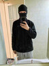 俞兆林騎行面罩冬季男防風(fēng)防寒抓絨保暖脖套戶(hù)外騎車(chē)帽子面罩冬季套裝女 黑色 均碼 曬單實(shí)拍圖