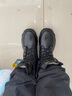 目擊者冬季迷彩防寒靴皮毛一體羊毛棉靴男加絨加厚雪地靴防水東北大棉鞋 黑色-高幫 43 (265mm) 曬單實(shí)拍圖