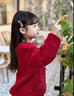 小豬彼特女童冬裝套裝兒童超好看中大童新年洋氣時(shí)髦紅色毛衣冬季加絨裙褲 2166黑色【加絨】 120 cm 曬單實(shí)拍圖