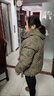 SOVK小棉襖女短款冬季2025年新款兩面穿羽絨棉衣棉服寬松加厚冬天外套 抹茶綠 M (推薦80-95斤) 曬單實(shí)拍圖
