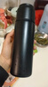 特步（XTEP）保溫杯水杯316不銹鋼男女士學(xué)生輕巧便攜茶杯子大容量京東自營(yíng)黑 曬單實(shí)拍圖