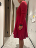 ONLY時(shí)尚針織收腰傘裙套裝短裙連衣裙女|124107001 F18 疾行紅色SCOOTER L (170) 88A 曬單實(shí)拍圖