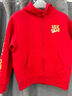 李寧童裝兒童衛衣男女大童2026馬年新年款連帽紅色系青少年運動(dòng)服長(cháng)袖 朱砂紅10-背后印花 160 曬單實(shí)拍圖