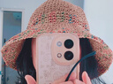 槿城夏季鏤空防曬遮陽(yáng)帽透氣不悶熱彩色度假風(fēng)寬檐編織草帽女A3412 卡其色 均碼 曬單實(shí)拍圖