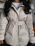 艾萊依【宋佳同款】御風(fēng)鵝絨服女2025冬季新款雙層領(lǐng)羽絨服收腰短款外套 乳灰米 S 【建議80-110斤】155 曬單實(shí)拍圖