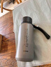 恩爾美（nRMEi）保溫杯大容量男款316燜泡茶水分離便攜車(chē)載磁吸磁彈保溫水壺杯子 槍灰色1000ml【磁吸茶倉+提繩】 曬單實(shí)拍圖