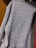 【京東直采】騏驥紅26新款100%純羊毛秋冬毛衣女麻花百搭針織衫 幻影灰 XL 170(60-65kg) 曬單實(shí)拍圖