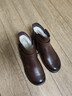 意爾康媽媽鞋棉鞋平底中老年保暖奶奶老人冬鞋女 14550W 棕色 39 曬單實(shí)拍圖