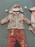 Shining Moment丨敦煌娃娃 兒童套裝女寶冬季加厚加絨衣服漢服女童國風(fēng)拜年服 麂皮絨夾棉加絨套裝+護耳帽 90 曬單實(shí)拍圖