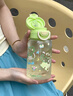 炊大皇水杯兒童女生吸管杯tritan塑料杯子大容量雙飲650ml（內向的象） 曬單實(shí)拍圖