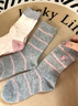 斐月伽厚襪子冬季女針織中筒襪保暖襪子學(xué)生韓系堆堆襪高顏值襪子 混色 【灰羅口 小菱格 粉色】 3雙 均碼 曬單實(shí)拍圖