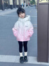 迪士尼（Disney）女童羽絨棉服冬季2025新款兒童短款中大童加厚冬裝棉衣女孩棉襖 粉紅色 140 曬單實(shí)拍圖