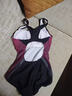 佳斯特（JAST）泳衣女士新款三角連體顯瘦溫泉速干新手游泳衣帶胸墊遮肚競速泳衣 黑紅 L 160cm（45-52KG） 曬單實(shí)拍圖