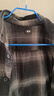 優(yōu)衣庫男裝女裝法蘭絨格子襯衫長(cháng)袖襯衣休閑薄外套480768 09 黑色 S 曬單實(shí)拍圖