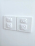 skingcond德國插座保護套兒童防觸電插電孔防護蓋罩寶寶開(kāi)關(guān)電源嬰兒插頭安 V0級阻燃絕緣象牙白12只裝 6個(gè)三孔+6個(gè)兩孔 曬單實(shí)拍圖