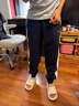 蕉內非常502Regular男童褲子女童新款秋季長(cháng)褲柔彈空氣棉收腳兒童衛褲 曬單實(shí)拍圖