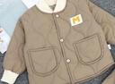 G.duck小黃鴨兒童秋冬羽絨棉服套裝男女寶寶棉衣棉褲套裝家居服兩件套裝 棉套裝卡其色 100 *身高80-90厘米【可開(kāi)擋】 曬單實(shí)拍圖