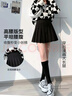自由系毛呢半身裙2025秋季新款韓版高腰顯瘦JK短版小個(gè)子百搭修身百褶裙 曬單實(shí)拍圖