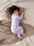 七樂(lè )豆嬰兒睡衣莫代爾夏季衣服女寶寶開(kāi)襠褲分體秋衣秋褲家居服護肚套裝 紫色 73 cm 曬單實(shí)拍圖