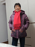 鴨鴨（YAYA）中老年羽絨服女奶奶冬裝60歲70老太太婚宴衣服媽媽裝加厚外套 豆沙色 XL 曬單實(shí)拍圖