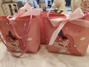 青葦 禮品袋小號3個(gè)裝幼兒園活動(dòng)兒童生日禮物盒手提袋鮮花禮物袋粉色 曬單實(shí)拍圖