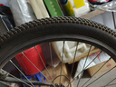 加厚自行車(chē)輪胎26/24/22/20寸x1.50/1.75/1.95/2.125山地車(chē)外胎帶 加厚耐磨純黑色 26X1.95長(cháng)嘴內胎+外胎 曬單實(shí)拍圖