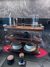 樸素物語(yǔ)全實(shí)木杯架置物架桌面置物架光軸水杯收納儲物架收納架咖啡杯架子 【全實(shí)木】三層黑胡桃色 曬單實(shí)拍圖