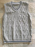男童針織馬甲春秋季女童2024新款兒童學(xué)院風(fēng)毛線(xiàn)背心小童學(xué)生校服 灰色 140 曬單實(shí)拍圖