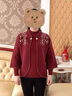 俞兆林本命年過(guò)年衣服洋氣秋冬結婚禮服針織開(kāi)衫2025新款中老年短外套女 酒紅不加絨 XL 建議115-130斤 曬單實(shí)拍圖