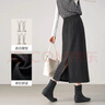 韓都衣舍【高級感秋裝穿搭毛呢半裙】直筒裙2025百搭顯瘦半身裙女春秋 曬單實(shí)拍圖